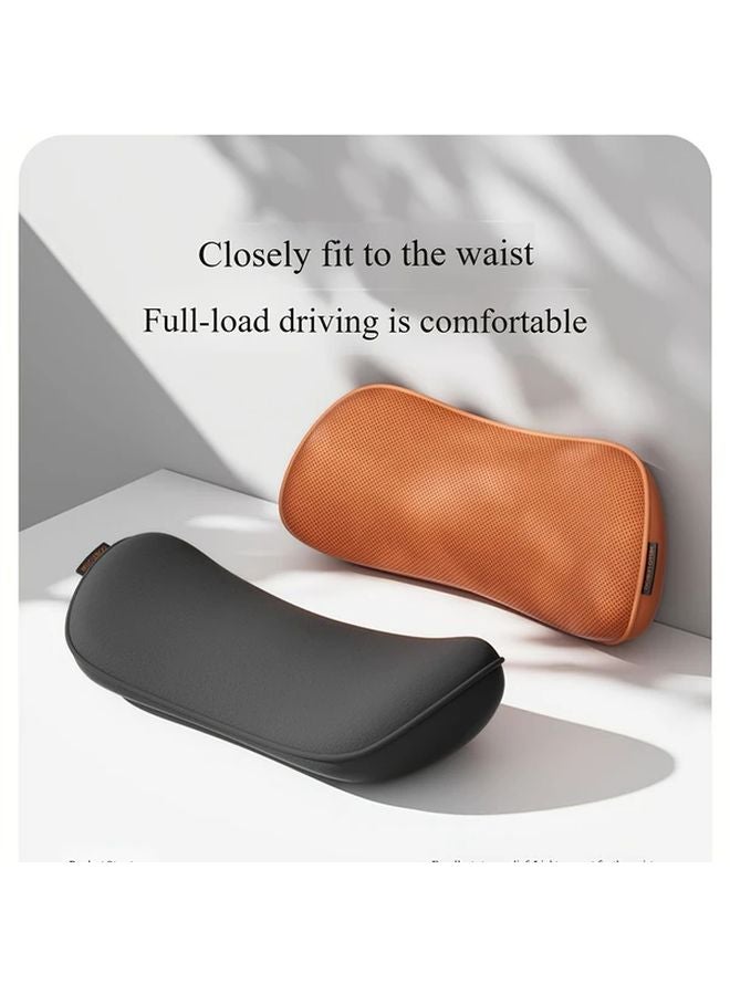 White Car Seat Lumbar Cushion Memory Foam Posture Correcting Back Support For Drivers - Image 4